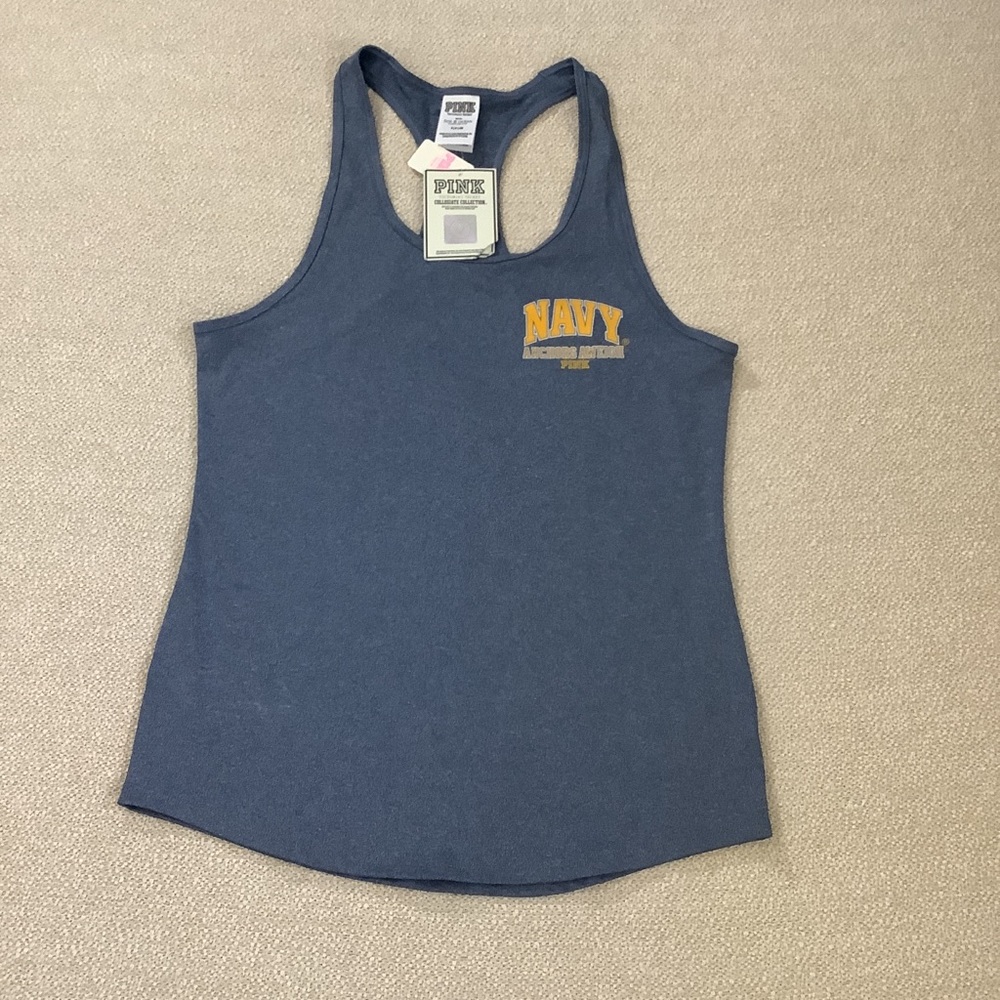 PINK Collegiate Top Navy
